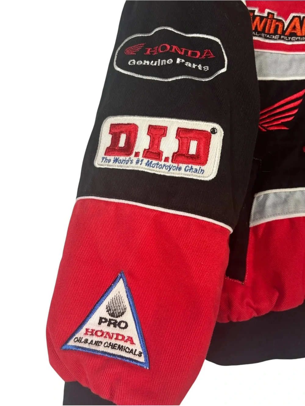 JH Design Vintage Honda Racing Embroidered Jacket Youth XL